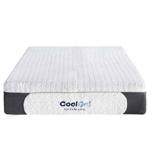  Classic Brands Cool Gel 1.0 Ultimate Gel Memory Foam 14-Inch Mattress with BONUS 2 Pillows, California King