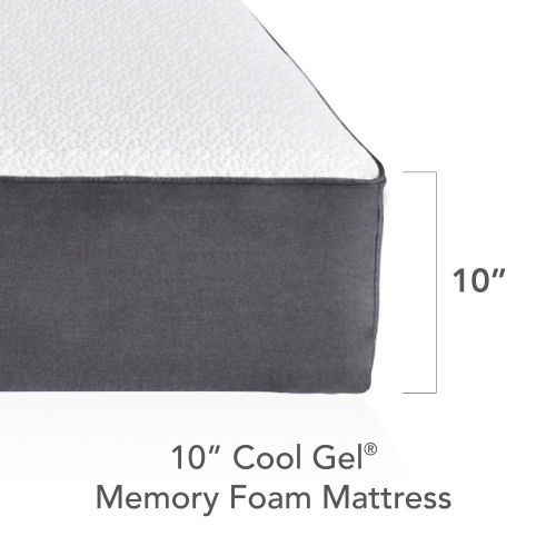  Classic Brands Cool Gel Ventilated Gel Memory Foam 10-Inch Mattress, Queen