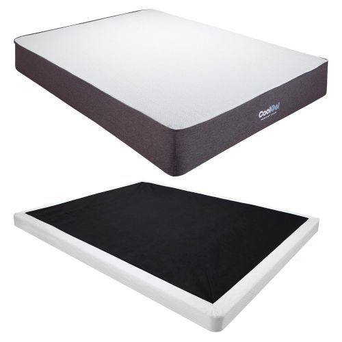  Classic Brands Cool Gel Ventilated Gel Memory Foam 10.5-Inch Mattress with 4-Inch Foundation