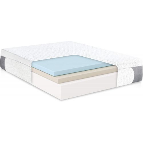  [아마존핫딜][아마존 핫딜] Classic Brands Cool Gel 1.0 Ultimate Gel Memory Foam 14-Inch Mattress with Bonus 2 Pillows, King