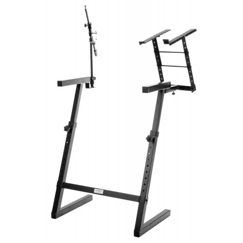  Classic Cantabile KWS-100 keyboard stand with microphone stand and laptop holder