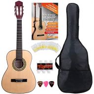 [아마존베스트]Classic Cantabile Acoustic Series AS-851-L Classical Guitar 1/2-sized for Left-Hander Starter SET