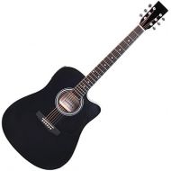 [아마존베스트]Classic Cantabile WS-10BK-CE Acoustic Guitar Black with Pickup