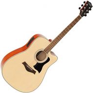 [아마존베스트]Classic Cantabile WS-20 NTEQ Dreadnought Western Guitar - Acoustic Guitar with Steel Strings - Guitar with Pickup and 3 Band Equaliser - Closed and Rubberised Chrome Machine Heads