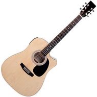 [아마존베스트]Classic Cantabile WS-10NAT-CE Acoustic Guitar Natural with Pickup