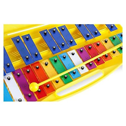  [아마존베스트]Classic Cantabile Soprano Chromatic Glockenspiel (Xylophone with 25 Keys, Case and 2 Beaters, Childrens Percussion Instrument)