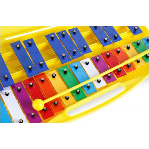  [아마존베스트]Classic Cantabile Soprano Chromatic Glockenspiel (Xylophone with 25 Keys, Case and 2 Beaters, Childrens Percussion Instrument)