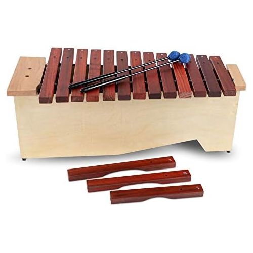  [아마존베스트]Classic Cantabile AX-1600NG Alto Xylophone (Alto Xylophone, 16 Tones, C Major Scale, Scope of Scope: c to a, Resonance Box made of Linden Wood, Mallet) Lime Wood