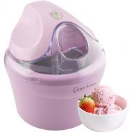 Ice Cream Maker - 1QT Ice Cream Machine Makes Sorbet, Gelato, Ice Cream, and Frozen Yogurt - Kitchen Appliances and Gadgets by Classic Cuisine (Pink)