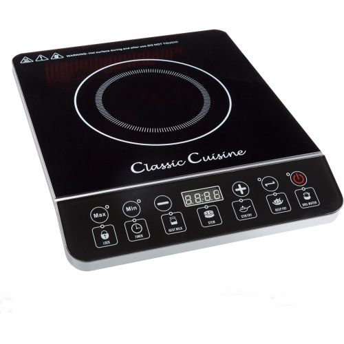  [아마존베스트]Multi-Function 1800W Portable Induction Cooker Cooktop Burner - Black by Classic Cuisine