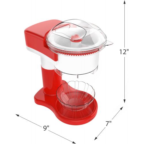  [아마존베스트]Shaved Ice Maker- Snow Cone, Italian Ice, and Slushy Machine for Home Use, Countertop Electric Ice Shaver/Chipper with Cup by Classic Cuisine