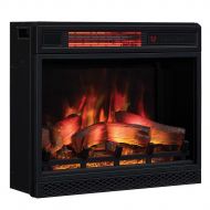 Classic Flame 23II042FGL 23 3D Infrared Quartz Electric Fireplace Insert with Safer Plug and Sensor, 1500 W 23 inches