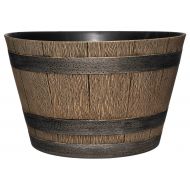 Classic Home and Garden HD1-1027 DisOak Whiskey Barrel, 20.5, Distressed Oak