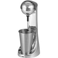 Clatronic 2in1 Barmixer Milchaufschaumer Edelstahl Becher Standmixer Mixbehalter 450 ml (Mixer, 65 Watt, Milchshaker, Cocktail-Mixer, Milchschaumer, Milchschaum)