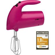 Clatronic Handmixer HM 3014 /// Edelstahlquirle & -knethaken /// 5 Geschwindigkeitsstufen /// Zubehoerteile spuelmaschinengeeignet /// 250 Watt /// Brombeere