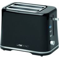 Clatronic TA 3554 Toaster, schwarz/silber