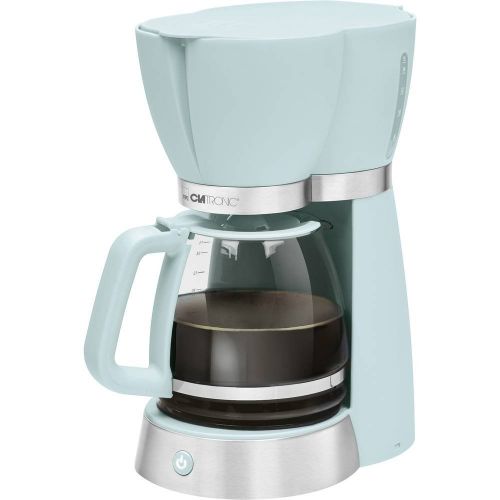  Clatronic KA 3689 RocknRetro Filterkaffeemaschine fuer 15 Tassen, Glaskanne, Tropfstopp, Abschaltautomatik, 1000 W, Mint-gruen