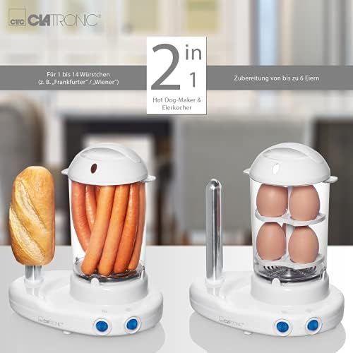  Clatronic HDM 3420 EK Hot-Dog-Maker inklusiv Eierkocher