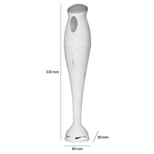  Clatronic SM 3081 Stabmixer // Kraftvoller 180 Watt-Motor // Ergonomisch geformter Griff // Inkl. Wandhalterung & Mix-Behalter (0,5 Liter)