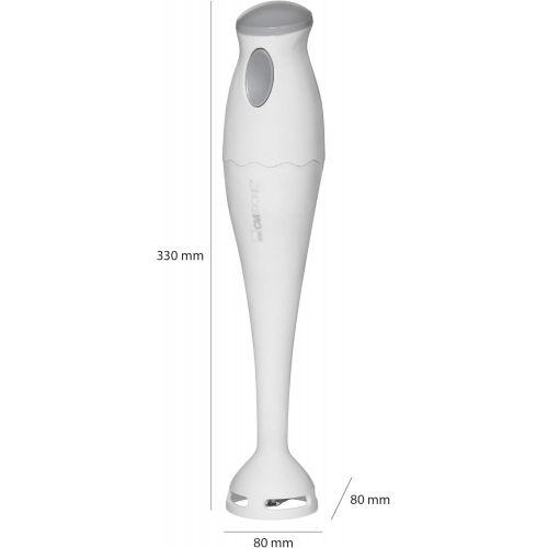  Clatronic SM 3081 Stabmixer // Kraftvoller 180 Watt-Motor // Ergonomisch geformter Griff // Inkl. Wandhalterung & Mix-Behalter (0,5 Liter)