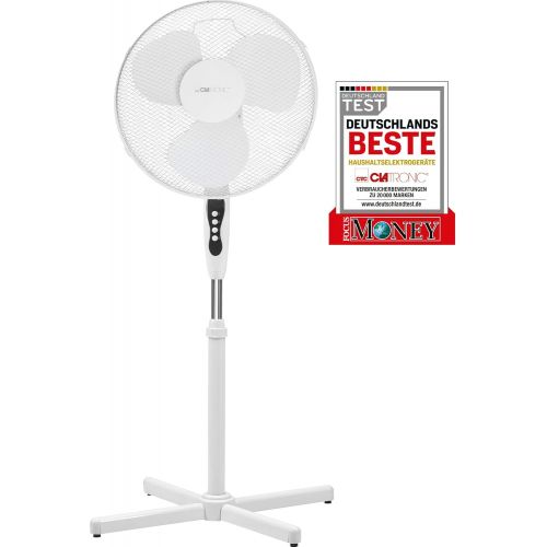  Clatronic VL 3603 S Standventilator 40 cm Durchmesser, oszillierend, 3 Geschwindigkeitsstufen, Neigungswinkel verstellbar, Weiss