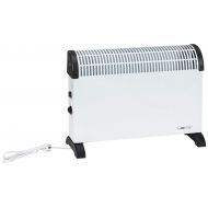 Clatronic KH 3077 Konvektor Heizung, mobile Warme, 3 Heizstufen (750/1250/2000 Watt), stufenlos regelbarer Thermostat, komfortable Tragemulden, gerauscharm