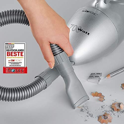  Clatronic HS 2631 Handstaubsauger mit Zubehoer 700 Watt, silber