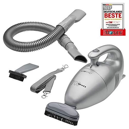  Clatronic HS 2631 Handstaubsauger mit Zubehoer 700 Watt, silber