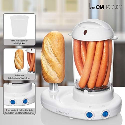  Clatronic HDM 3420 EK Hot-Dog-Maker inklusiv Eierkocher , 380W