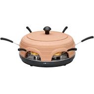 [아마존베스트]Clatronic PO 3682 Elektrischer Pizzaofen fuer 6 Personen, Haube, Rezeptvorschlage, inklusiv Ausstechform, 1100 W, Terrakotta/Schwarz