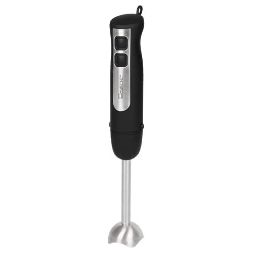  [아마존베스트]Clatronic SM 3739 Hand Blender with Ergonomic Handle, Powerful 800 Watt Motor, Removable Stainless Steel Mixing Rod, Hanging Eyelet, Silver/Black