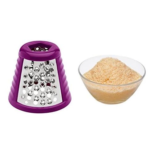  [아마존베스트]Clatronic ME 3604 Multi Express, High Quality Large and Replaceable Stainless Steel Drum Inserts for Quick and Easy Cutting, Rasp or Grating, 150 Watt Motor, White