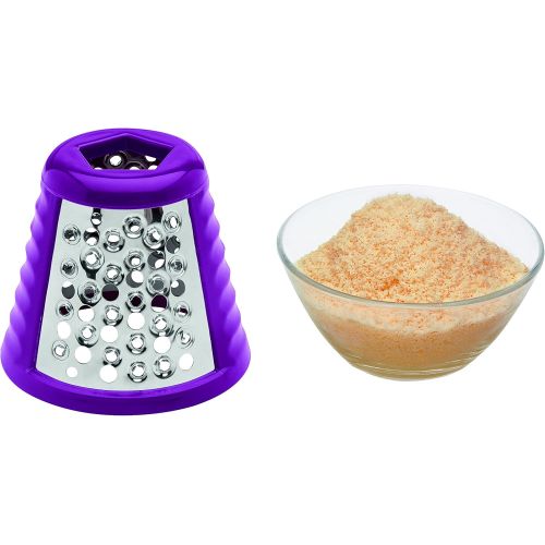  [아마존베스트]Clatronic ME 3604 Multi Express, High Quality Large and Replaceable Stainless Steel Drum Inserts for Quick and Easy Cutting, Rasp or Grating, 150 Watt Motor, White