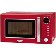 [아마존베스트]Clatronic MWG 790 microwave 44 cm, timer function, red.