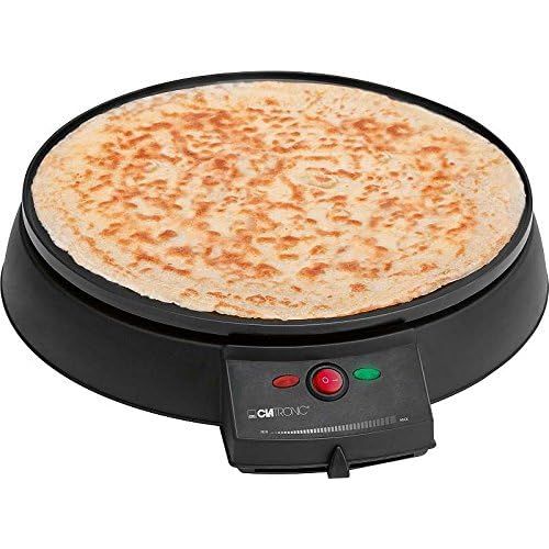  [아마존베스트]Clatronic Electric Pancake Crepe Maker Diameter Approx. 29cm with Spatula Non-Stick Crepe CREPS Iron Crepe (Energy 900Watt + Fully Adjustable Temperature Control