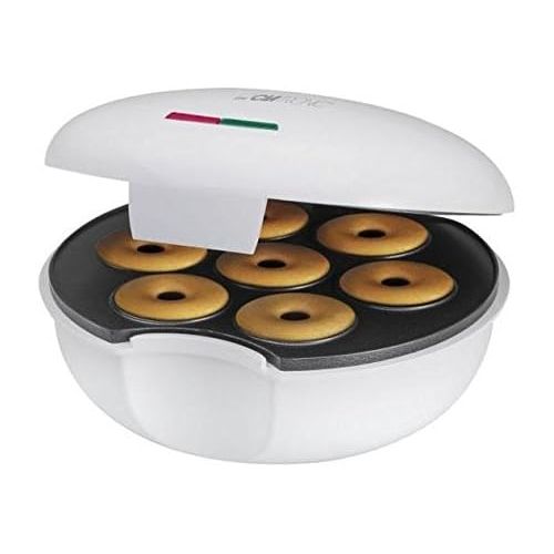  [아마존베스트]Clatronic Cake Maker Waffle Doughnut Maker 900W Bagels Back Device Indicator Lights Non-Stick 7Muffin Cake Oven