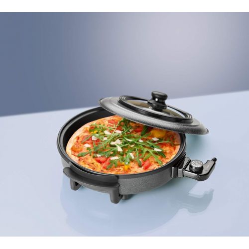  [아마존베스트]Clatronic PP 3402 Party Pan for Cooking, Frying, Steaming, Defrosting and Warming 1500 Watt