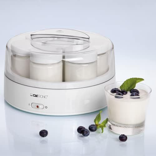  [아마존베스트]Clatronic JM 3344 Joghurtmaker mit 7 Portionsglasern (je 160 ml), 1.1 Liter, 14 Watt