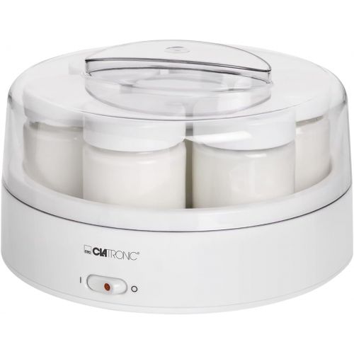  [아마존베스트]Clatronic JM 3344 Joghurtmaker mit 7 Portionsglasern (je 160 ml), 1.1 Liter, 14 Watt