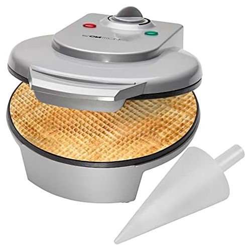  [아마존베스트]Clatronic Waffle Cone Iron Cone Cone Ice Cream Ice Cream Machine Waffle Maker (Economical 1200Watt, Non Stick with Cone Cones)