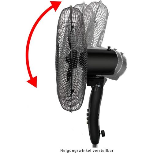  [아마존베스트]Clatronic VL 3603 S Stand Fan 40 cm Diameter, Oscillating, 3 Speeds, Adjustable Inclination, VL 3603 S schwarz