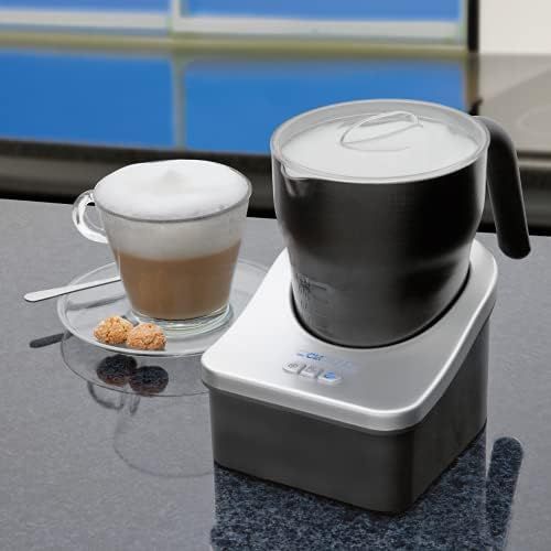  [아마존베스트]Clatronic MS 3326, 3in1 milk frother, electronics 3 function switches, milk froth warm and cold, heat milk, non-stick coating inside and outside, milk froth quantity approx. 500 ml