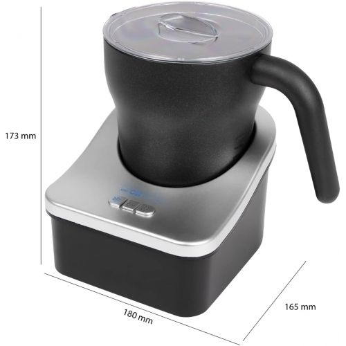  [아마존베스트]Clatronic MS 3326, 3in1 milk frother, electronics 3 function switches, milk froth warm and cold, heat milk, non-stick coating inside and outside, milk froth quantity approx. 500 ml