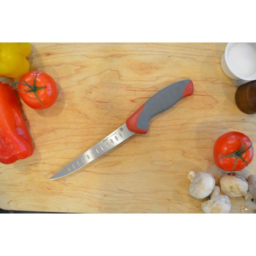  [아마존베스트]Clauss 18416Titanium Nitride Coated Blade Chefs Knife, 16cm, Grey/Red