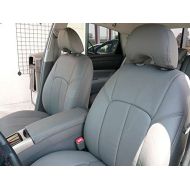 Clazzio 230141lgy Light Grey Leather Front Row Seat Cover for Toyota Prius