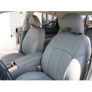 Clazzio 241143lgy Light Grey Leather Front, Rear and Third Row Seat Cover for Toyota Sienna LE/SE