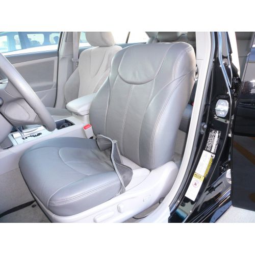  Clazzio 241143lgy Light Grey Leather Front, Rear and Third Row Seat Cover for Toyota Sienna LE/SE