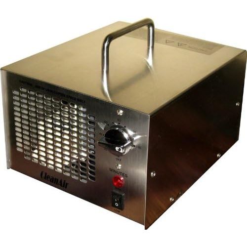  CleanAir Commercial or Industrial Stainless Steel Ozone Generator 7,000 Mg (7g) Air Deodorizer Ionizer, 120 Minute Timer