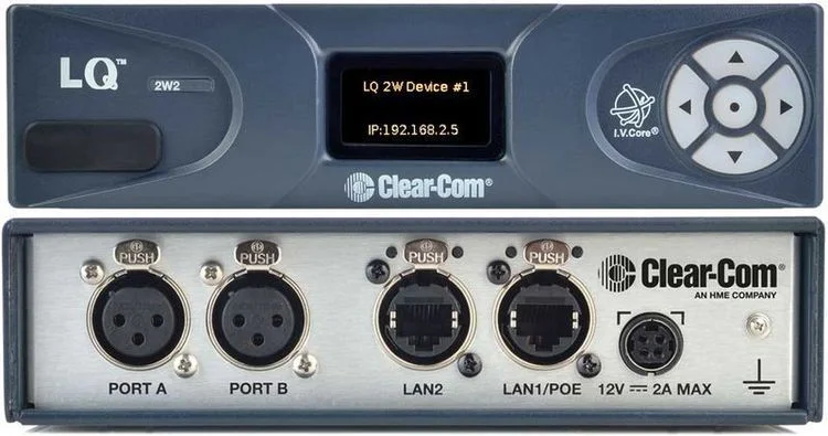  Clear-Com LQ-2W2 Compact 2-port Partyline IP Interface