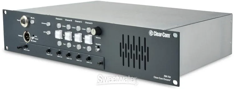  Clear-Com RM-704 4-channel Intercom Remote Station - Rackmount Demo